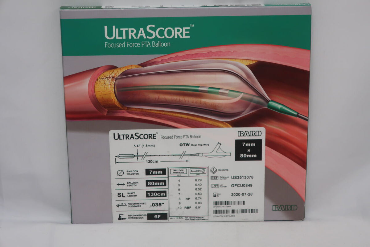 US3513078 - BARD - ultrascore focused force pta balloon otw 7mm x 80mm, (BX/1)