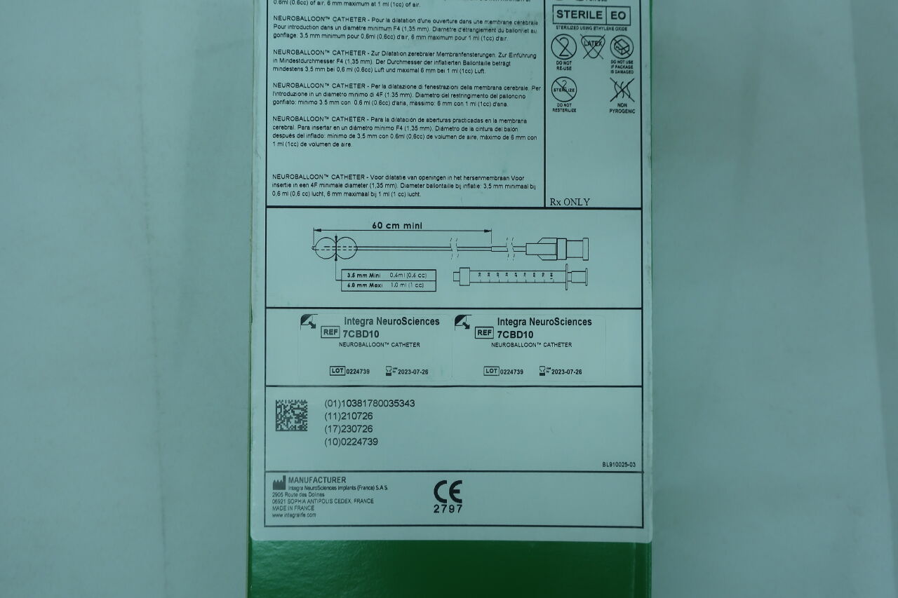 7CBD10 - INTEGRA - Neuroballoon Catheter, (BX/1) - ( Expiry Date: 2023-07-26 )