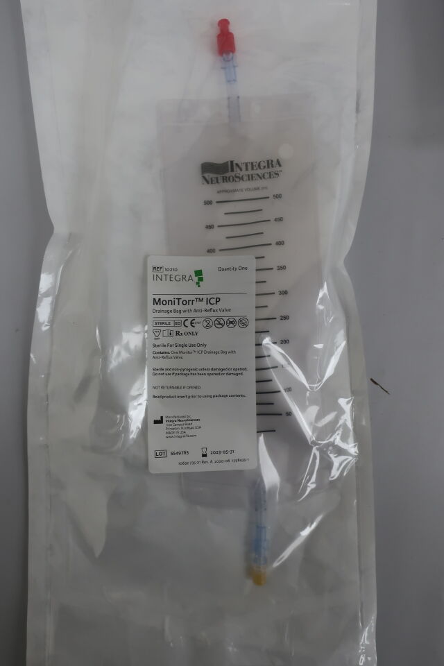 10210 - INTEGRA - Drainage bag with anti-reflux valve, (EA) - ( Expiry Date: 2023-05-31 )