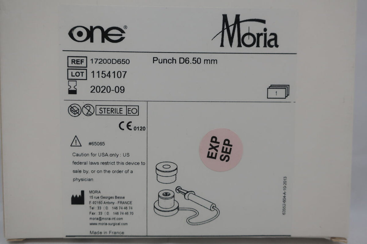 17200D650 - MORIA - Punch D6.50mm, (BX/1)
