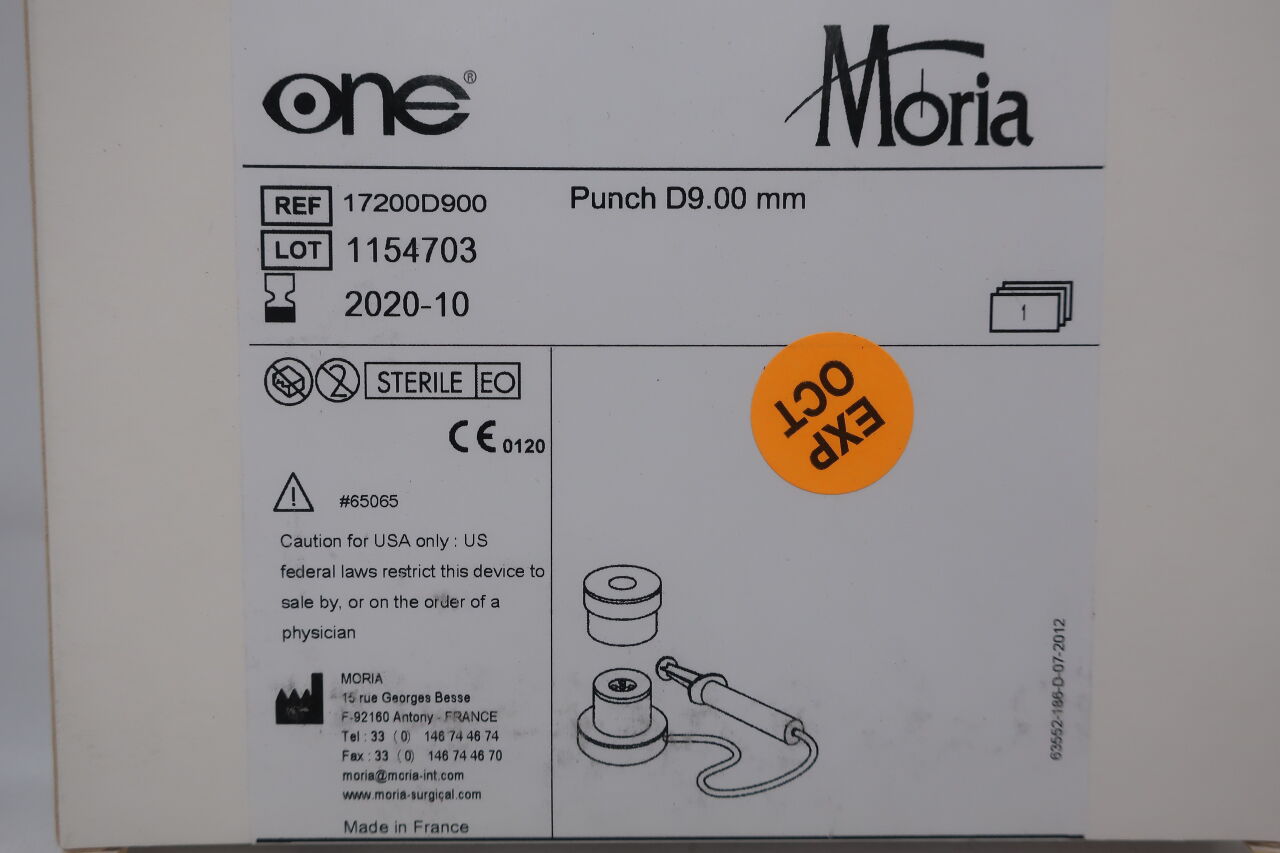 17200D900 - MORIA - Punch D9.00mm  , (BX/1) - ( Expiry Date: 2020-10-01 )