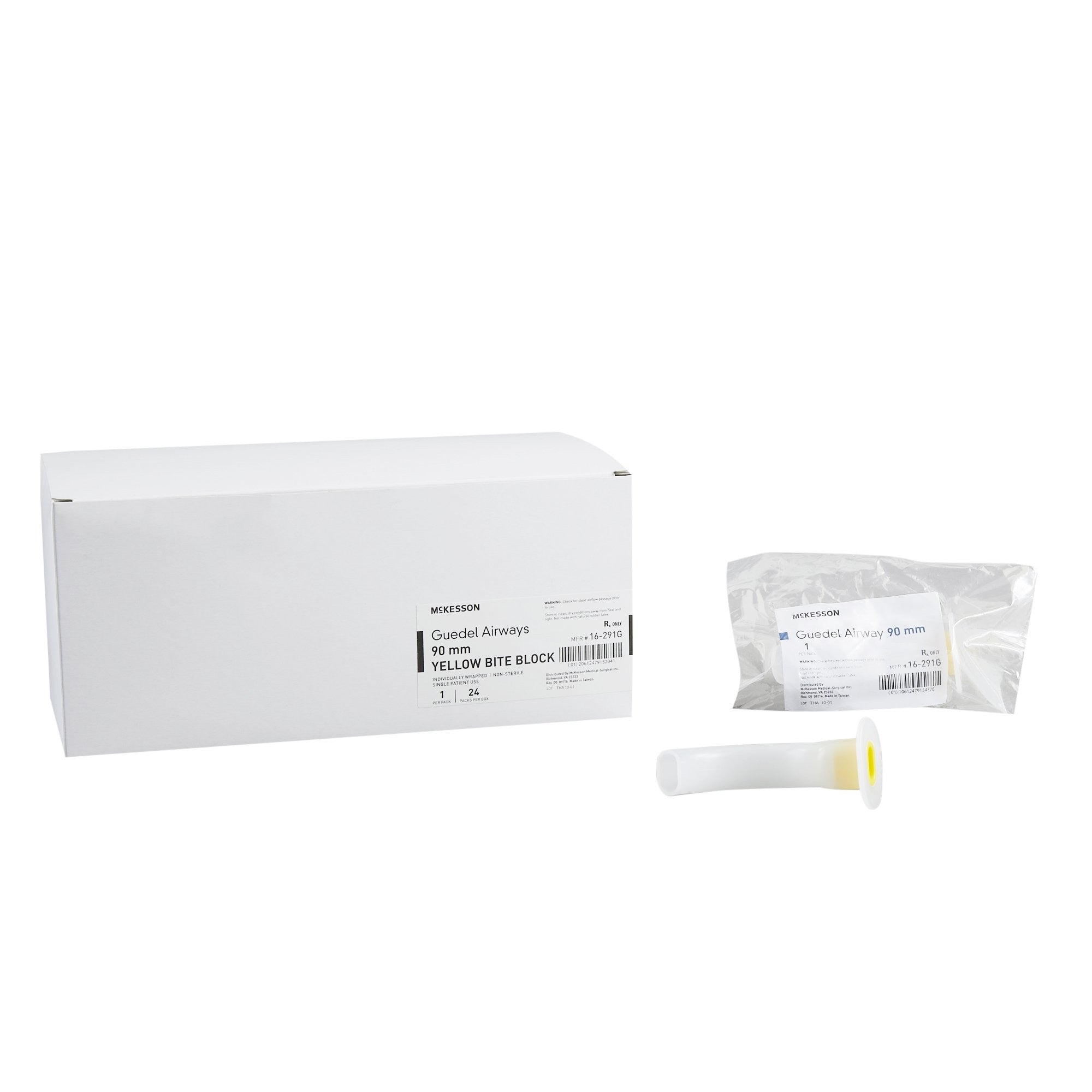 485077 - McKesson - McKesson Adult Guedel Oropharyngeal Airway, 90 mm Length, Size 9, Pack of 1, (PK)