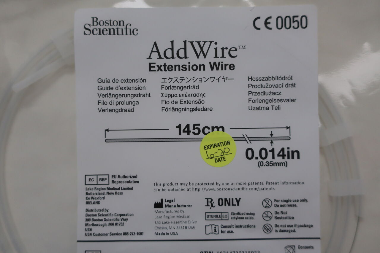 2215001 - BOSTON SCIENTIFIC - AddWire Extension Wire  145cm x 0.014"  , () - ( Expiry Date:  )
