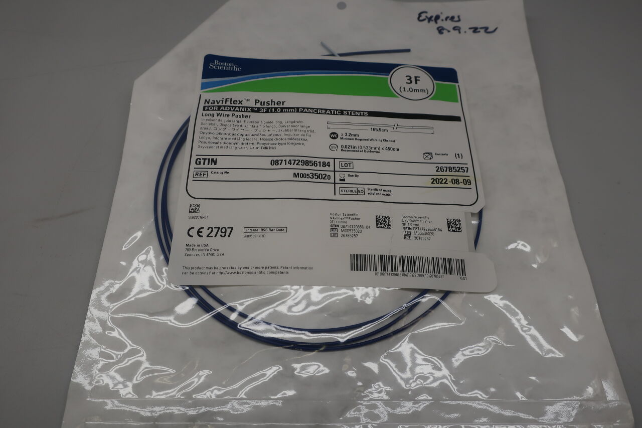 3502 - BOSTON SCIENTIFIC - NaviFlex Pancreatic Stent Pusher 3Fr, () - ( Expiry Date:  )