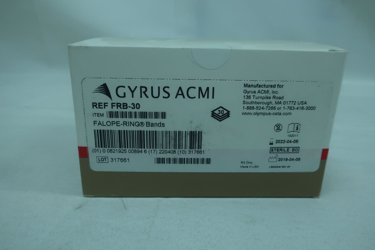 FRB-30 - GYRUS - Gyrus ACMI Falope-Ring Band Kit, 30 Procedures, (BX/30) - ( Expiry Date: 2022-01-01 )