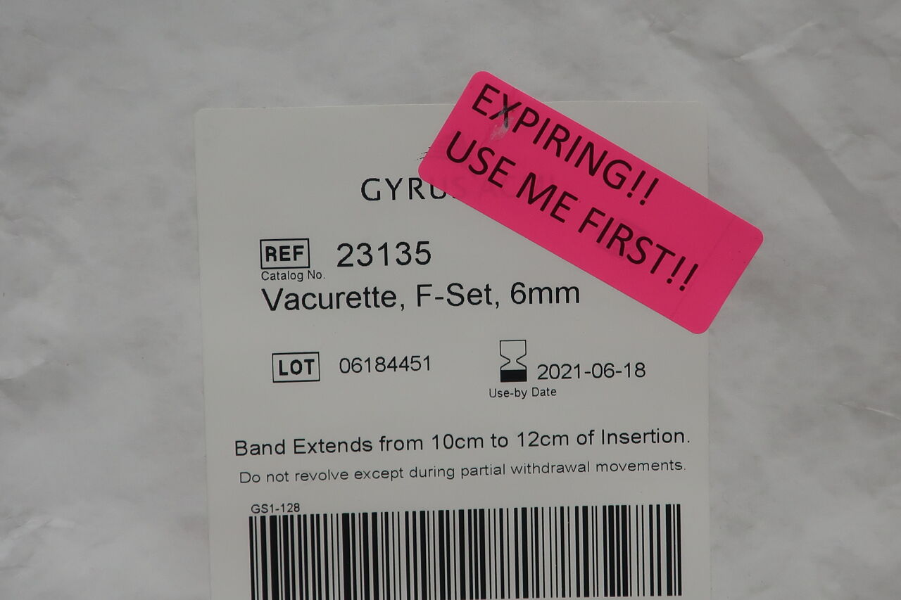 23135 - GYRUS - Vacurette F-Set 6mm, (EA) - ( Expiry Date: 2021-11-13 )