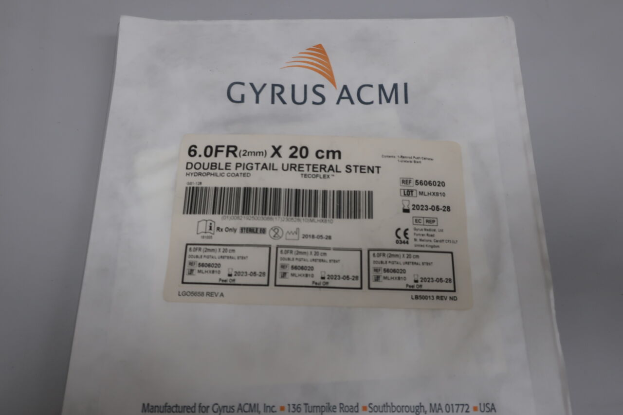 5606020 - GYRUS - serving as a temporary indwelling catheter., (EA) - ( Expiry Date: 2021-11-04 )