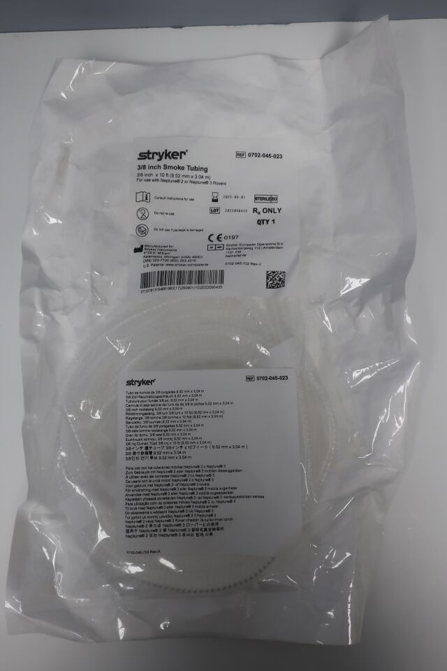 0702-045-023  -  STRYKER  -   3/8 Inch Smoke Tubing , ( EA/ )  -  ( Expiry Date : 2025-09-01 )