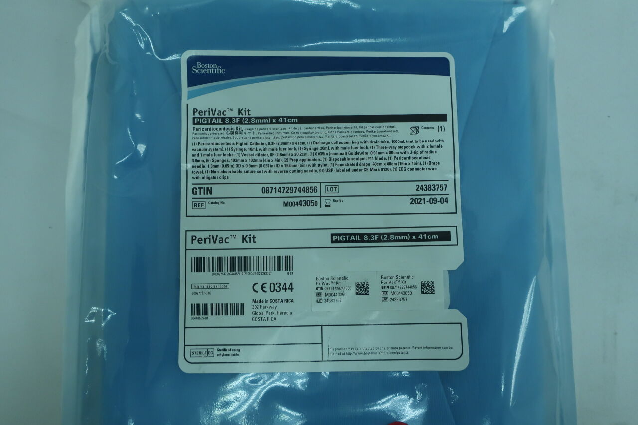 4305 - BOSTON SCIENTIFIC - PeriVac Kit Pigtail 8.3F (2.8mm) x 41cm, (EA) - ( Expiry Date: 2023-02-01 )