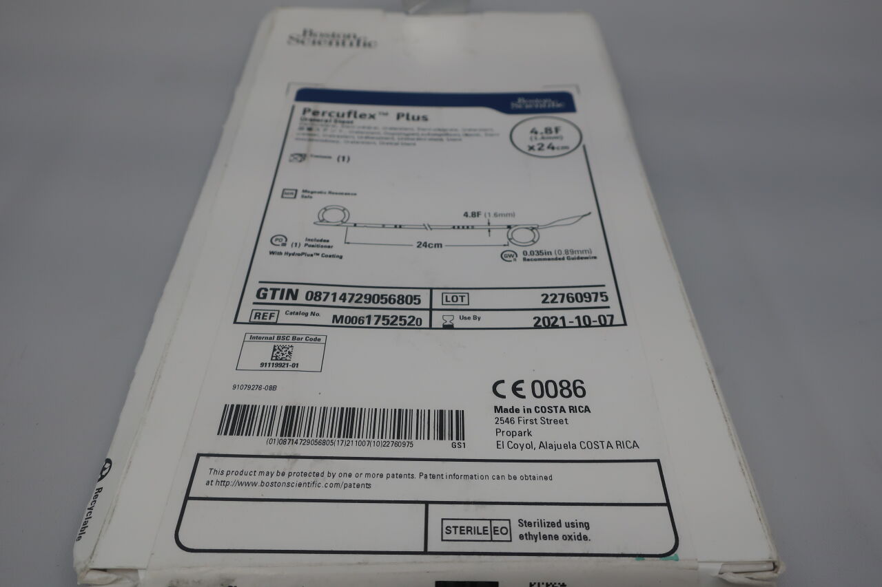 175252 - BOSTON SCIENTIFIC - percuflex plus ureteral stent 4.8fr with hydro plus coating, (BX/1) - ( Expiry Date: 2023-08-27 )