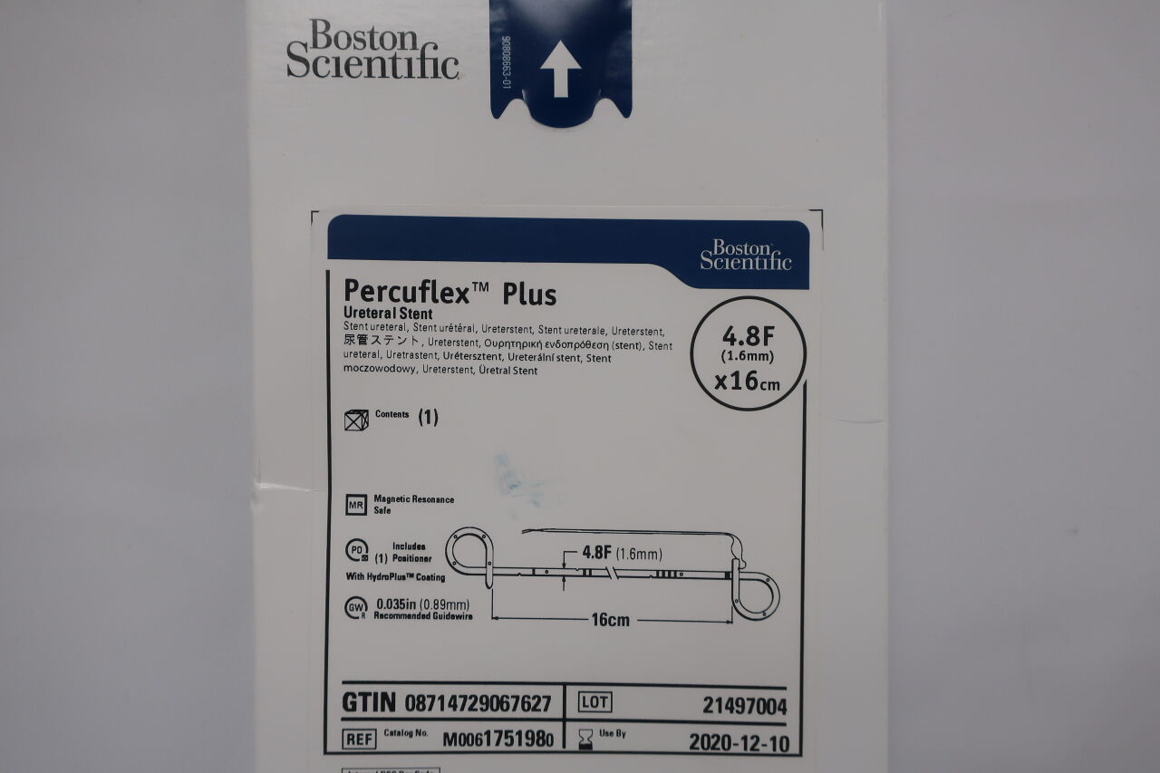 175198 - BOSTON SCIENTIFIC - Percuflex Plus  Ureteral Stent  4.8F(1.6mm) x 16cm  , (BX/1) - ( Expiry Date: 2023-02-19 )