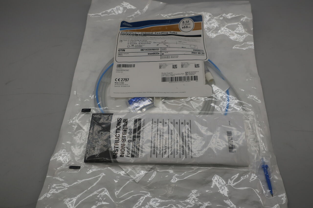 6633 - BOSTON SCIENTIFIC - EndoVive Jejunal Feeding Tube 3-Port Through-The-PEG J-Tube Kit, 8.5F x 68cm, (EA) - ( Expiry Date: 2023-03-31 )