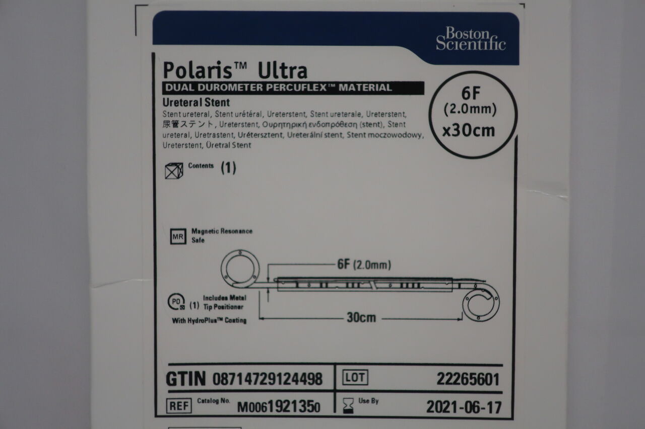 192135 - BOSTON SCIENTIFIC - Polaris Ultra Dual Durometer Percuflex Material Ureteral Stent  6F/2.0mm x 30cm  , (EA) - ( Expiry Date: 2021-08-30 )