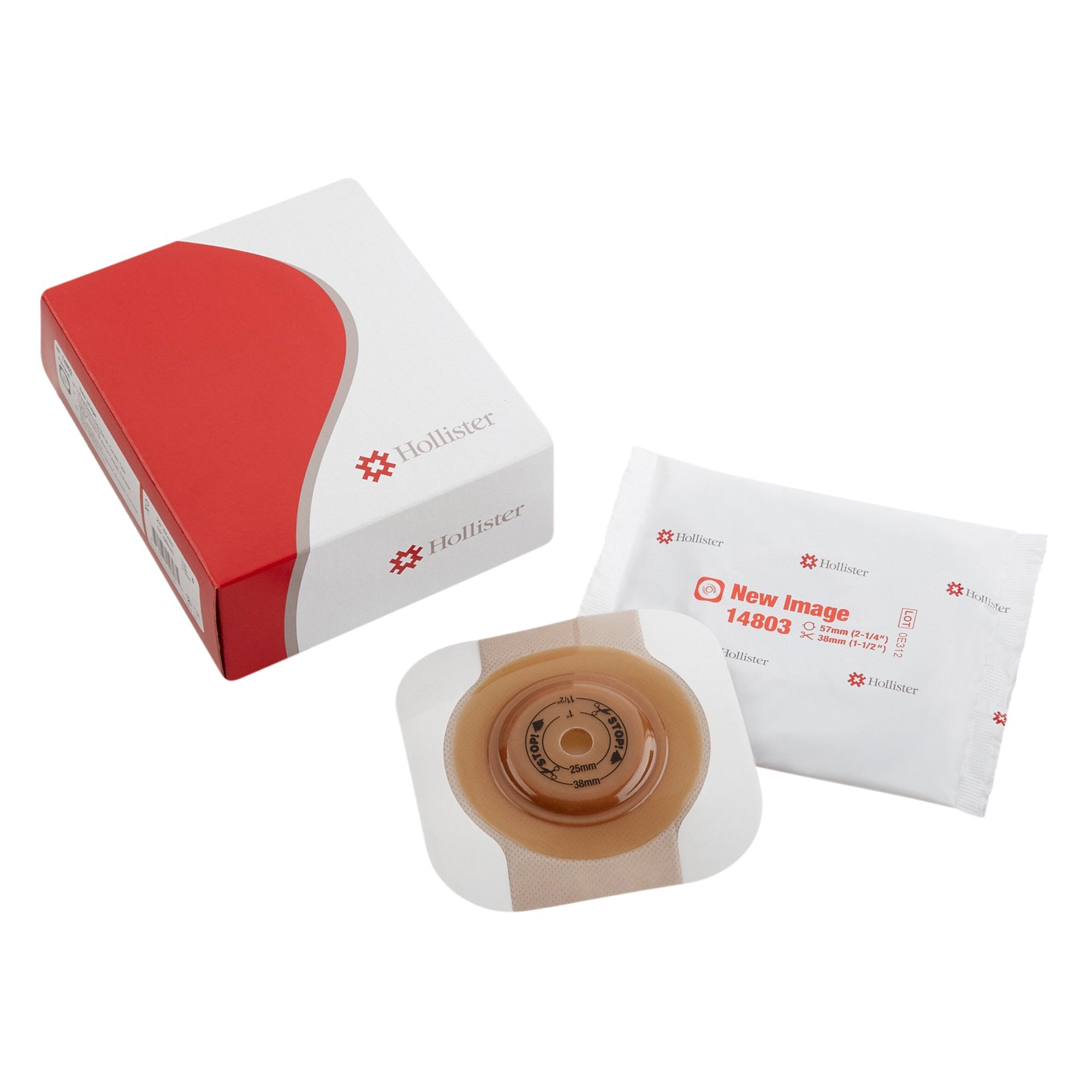 485634 - Flextend - FlexTend Ostomy Barrier, Up to 1.5" Opening, Floating Flange Shape, Trim to Fit, Extended Wear, Adhesive Tape, Box of 5, (BX)
