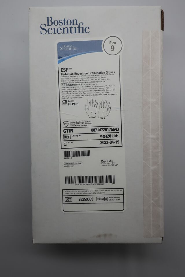 20114 - BOSTON SCIENTIFIC - esp radiation reduction examination gloves size 9, (EA) - ( Expiry Date: 2023-04-19 )
