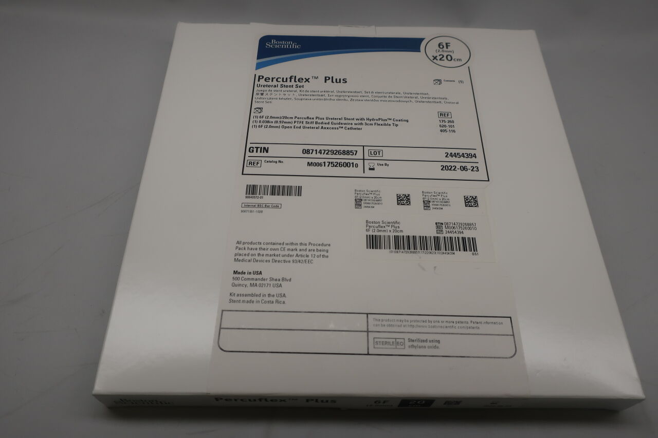 17526001 - BOSTON SCIENTIFIC - percuflex plus ureteral stent, 6fr x 20cm, (EA) - ( Expiry Date: 2022-09-15 )