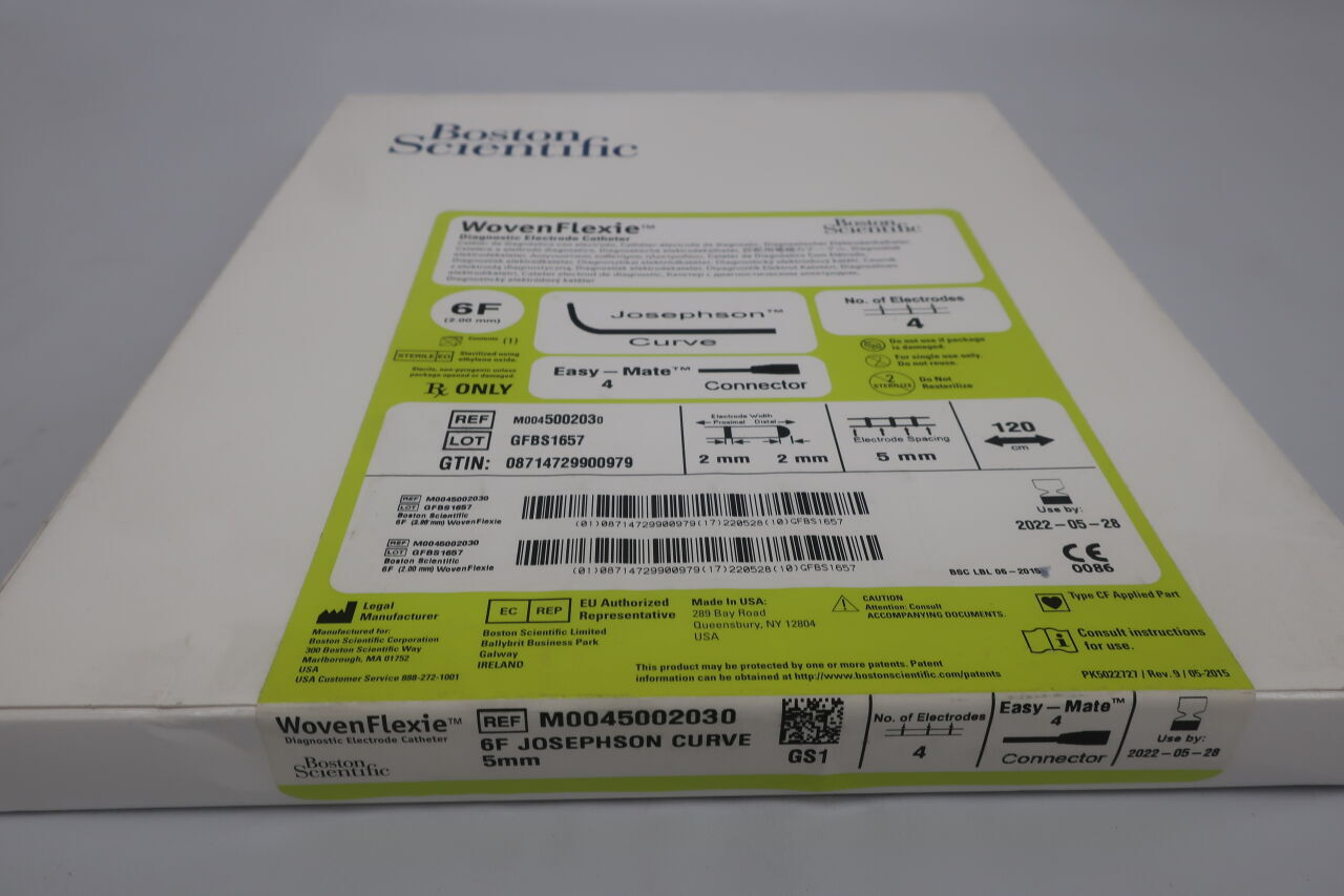 500203 - BOSTON SCIENTIFIC - wovenflexie josephson curve diagnostic electrode catheter 6fr 5mm x 120cm, (EA) - ( Expiry Date: 2022-05-28 )