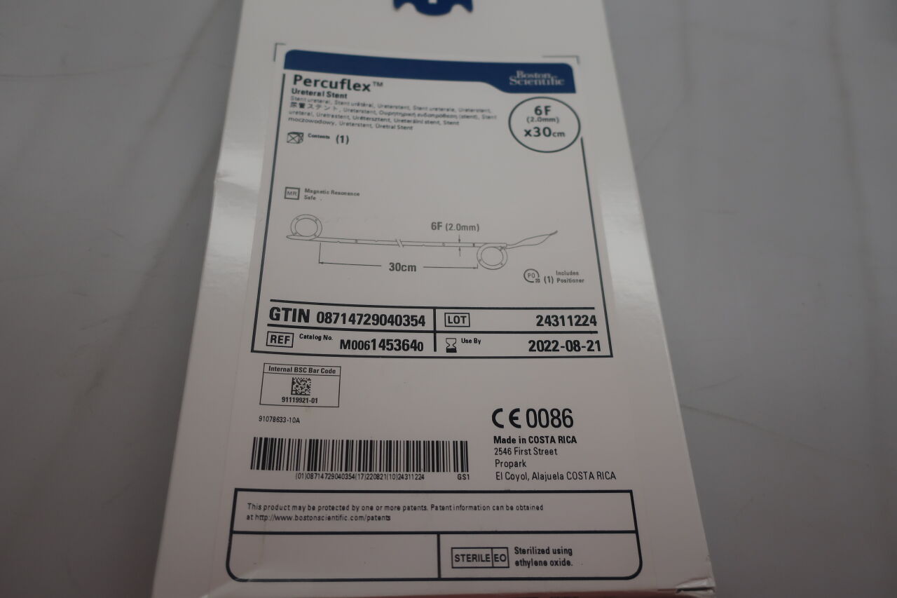 145364 - BOSTON SCIENTIFIC - percuflex stent w/o g.w. 6 x 30, (EA) - ( Expiry Date: 2022-08-21 )