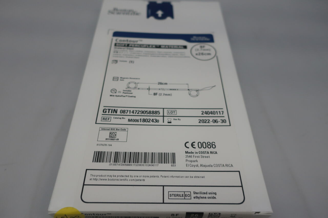 180243 - BOSTON SCIENTIFIC - contour soft percuflex ureteral stnt 8 f x 26cm, () - ( Expiry Date: 2022-09-08 )