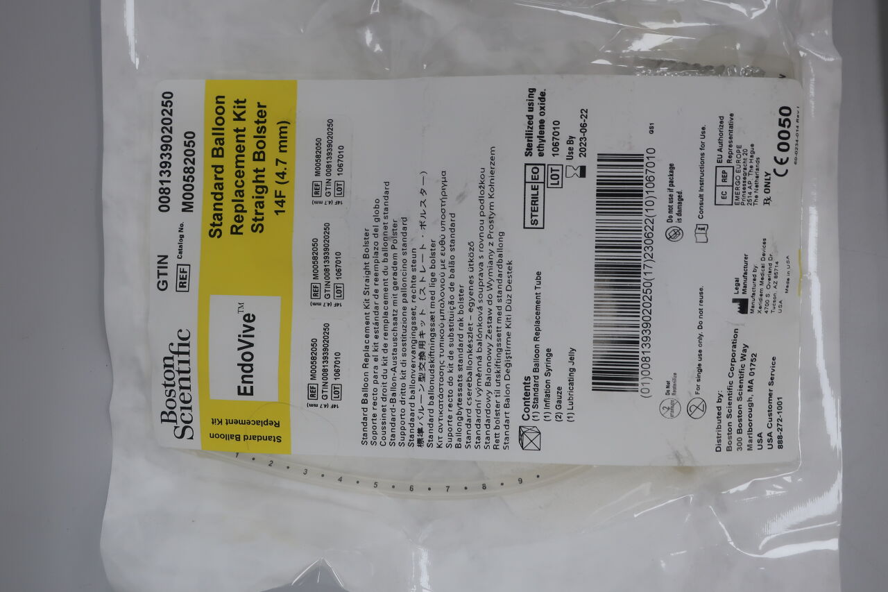 8205 - BOSTON SCIENTIFIC - endovive percutaneous standard balloon replacement 14fr (4.67mm) repl. g-tube, straight, () - ( Expiry Date: 2023-06-22 )