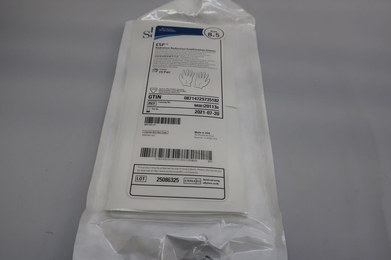 20113 - BOSTON SCIENTIFIC - esp radiation reduction examination gloves size 8.5, () - ( Expiry Date: 2023-01-02 )