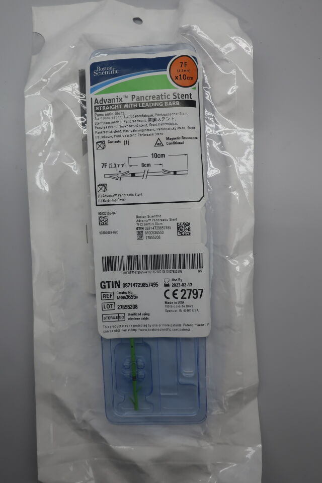 3655 - BOSTON SCIENTIFIC - advanix panc stent strt lb 7frx10cm, () - ( Expiry Date: 2023-02-13 )