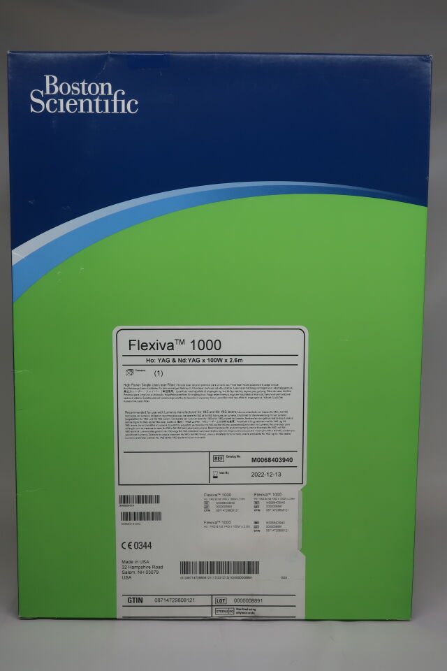 840394 - BOSTON SCIENTIFIC - flexiva single-use high power laser fiber, 1000, () - ( Expiry Date: 2022-07-10 )
