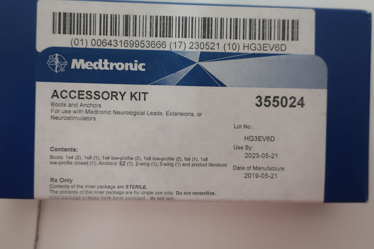 355024 - MEDTRONIC - Accessory Kit Boots and Anchors, (BX/1) - ( Expiry Date: 2023-05-21 )