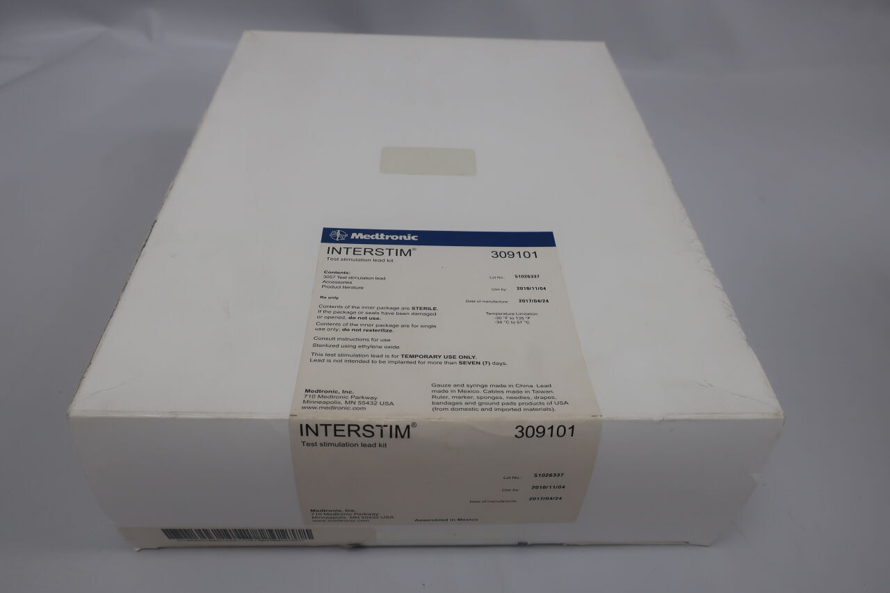 309101 - MEDTRONIC - InterStim Test Stimulation Lead Kit, () - ( Expiry Date: 2018-11-04 )