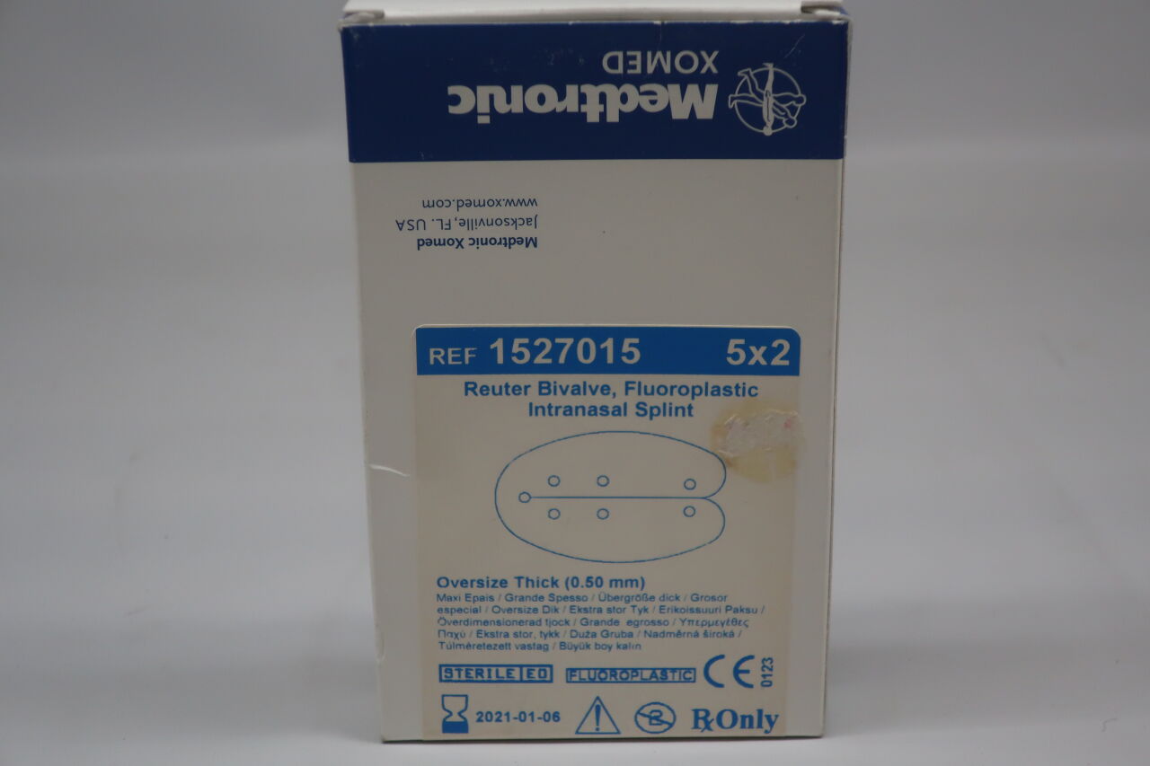 1527015 - MEDTRONIC - Reuter Bivalve FLPL Intranasal Splint, Thick 0.5mm (Paired), (BX/1) - ( Expiry Date: 2023-03-30 )