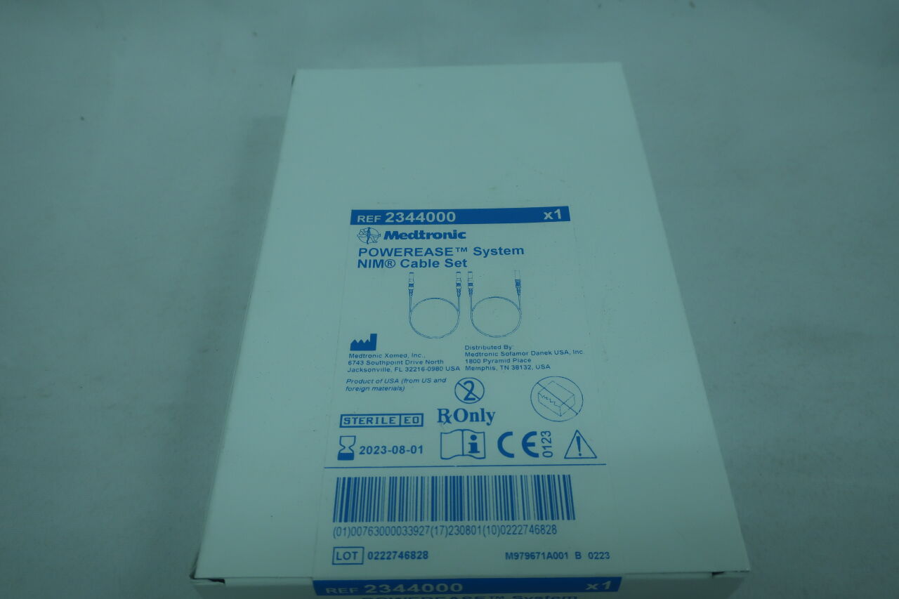 2344000 - MEDTRONIC - PowerEase NIM Cable Set, (BX/1) - ( Expiry Date: 2023-08-01 )