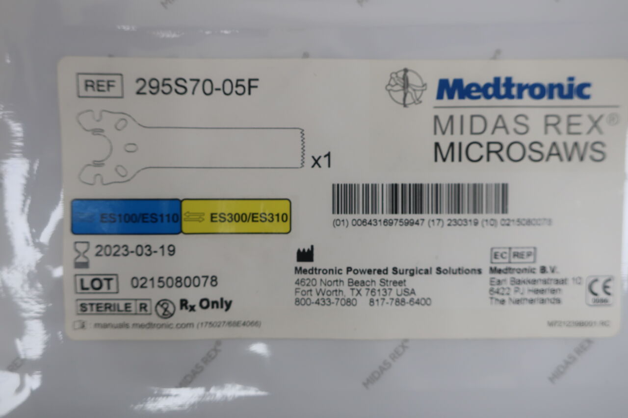 295S70-05F - MEDTRONIC - agittal oscillating blades-delicate, (EA) - ( Expiry Date: 2023-03-19 )