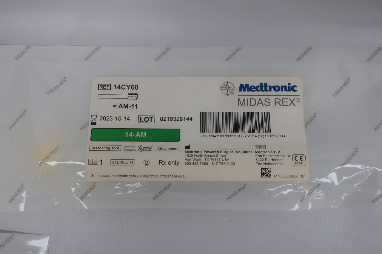 14CY60 - MEDTRONIC - Midas Rex Legend 14cm, 6mm Cylinder, (EA) - ( Expiry Date: 2023-10-14 )