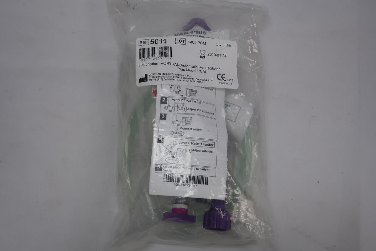 5011 - VORTRAN - VAR-Plus Vortran Automatic Resuscitator With Manometer, Model PCM, (EA)