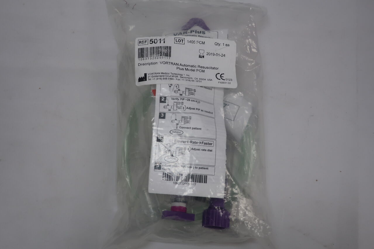 5011 - VORTRAN - VAR-Plus  Vortran Automatic Resuscitator With Manometer, Model PCM, (EA) - ( Expiry Date: 2019-01-24 )