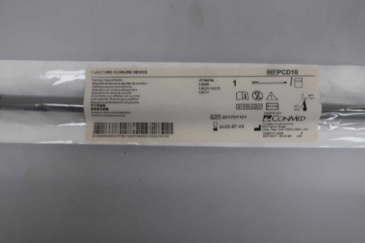 PCD10 - LIFENET HEALTH - ConMed Puncture Closure Device, (BX/1) - ( Expiry Date: 2023-03-26 )