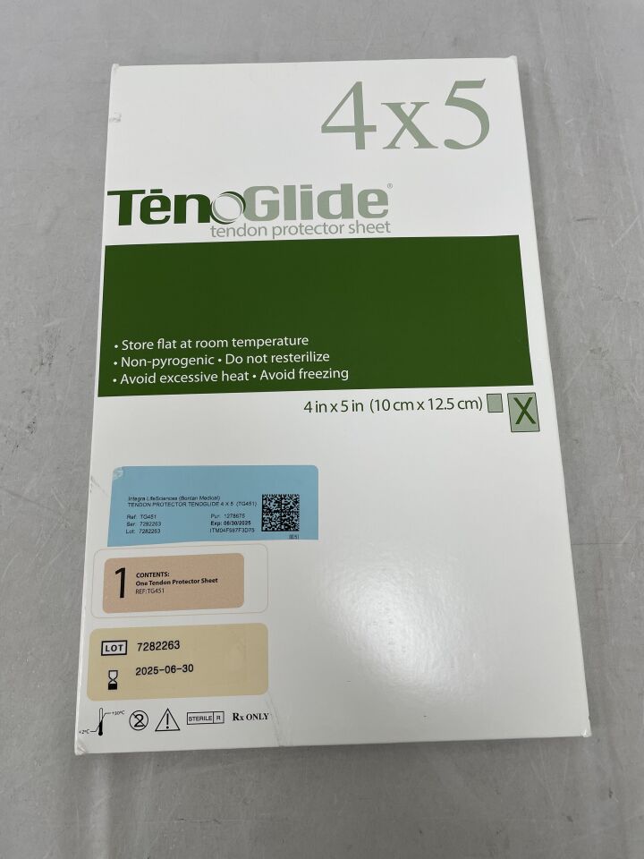 TG451 - INTEGRA - Integra TenoGlide Tendon Protector Sheet 4" x 5", (BX/1) - ( Expiry Date: 2021-01-31 )