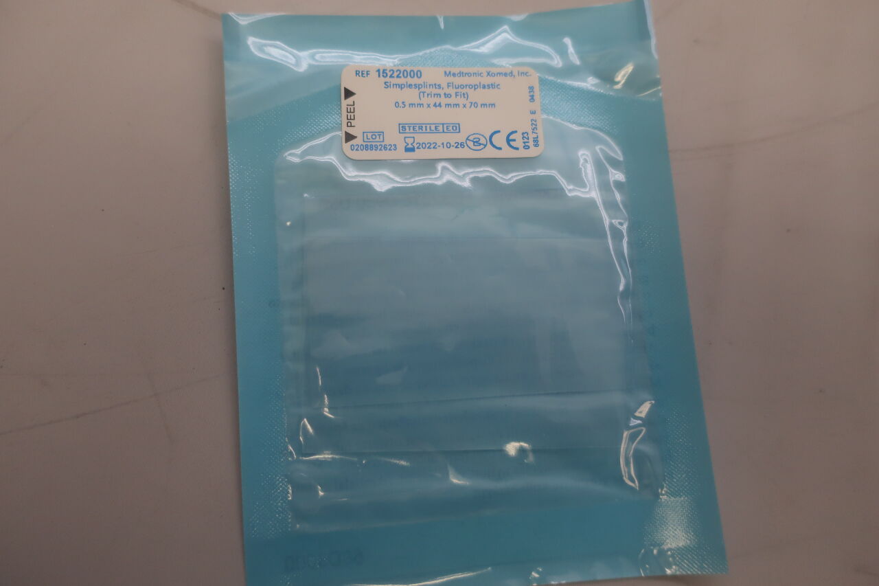 1522000 - MEDTRONIC - Simplesplints, Fluoroplastic (Trim To Fit) 0.5 x 44 x 70mm
, () - ( Expiry Date: 2022-10-16 )