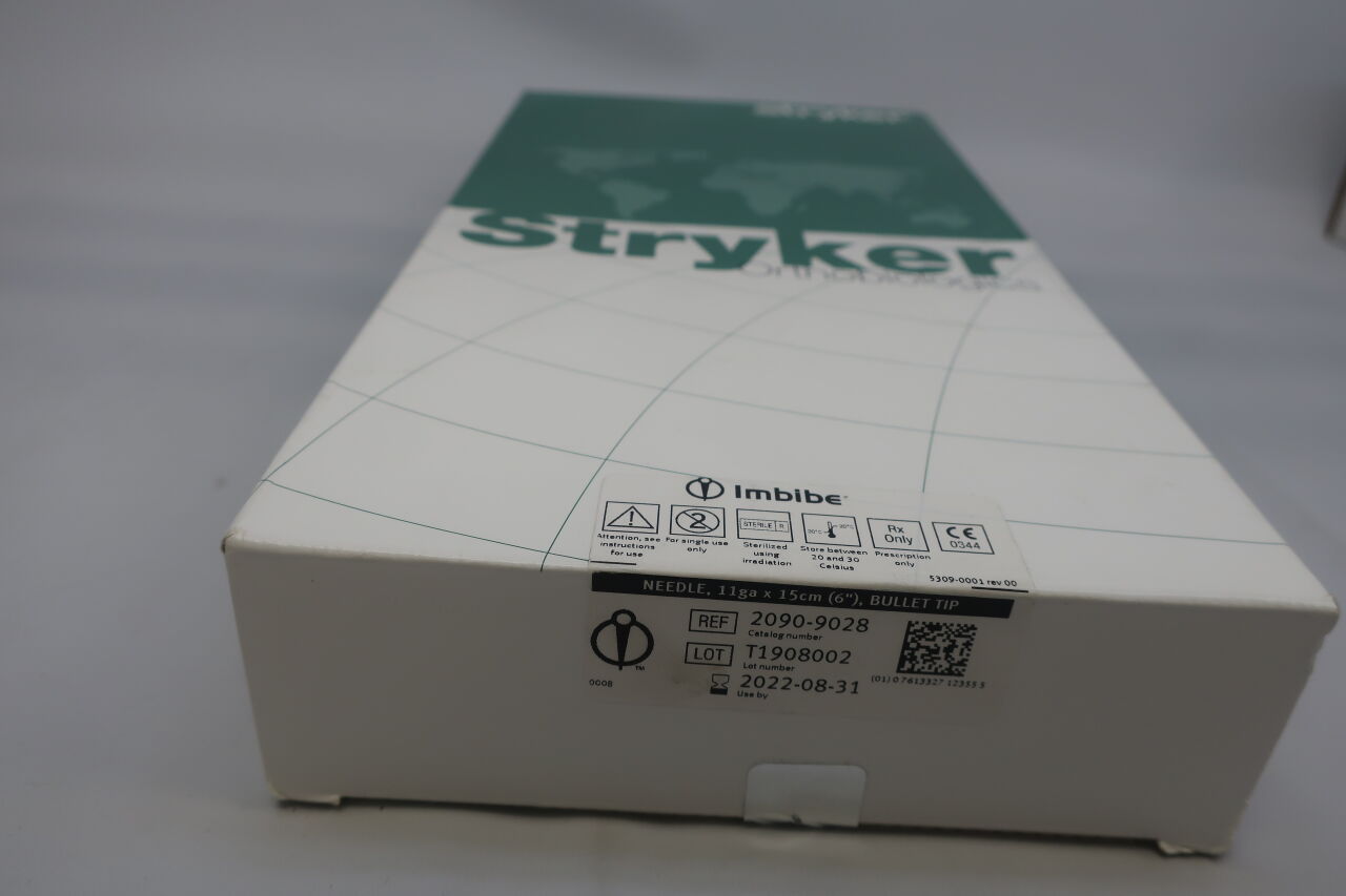 2090-9028 - STRYKER - Stryker Imbibe Bone Marrow Aspiration Needle 11G x 15cm, Bullet Tip, () - ( Expiry Date: 2022-08-31 )