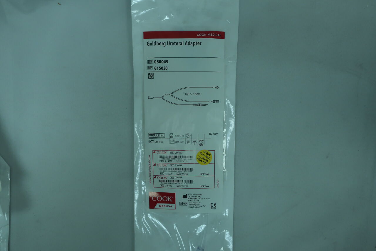 G15030 - COOK - Goldberg Ureteral Adapter, 14F x 15cm, (EA) - ( Expiry Date: 2022-03-11 )