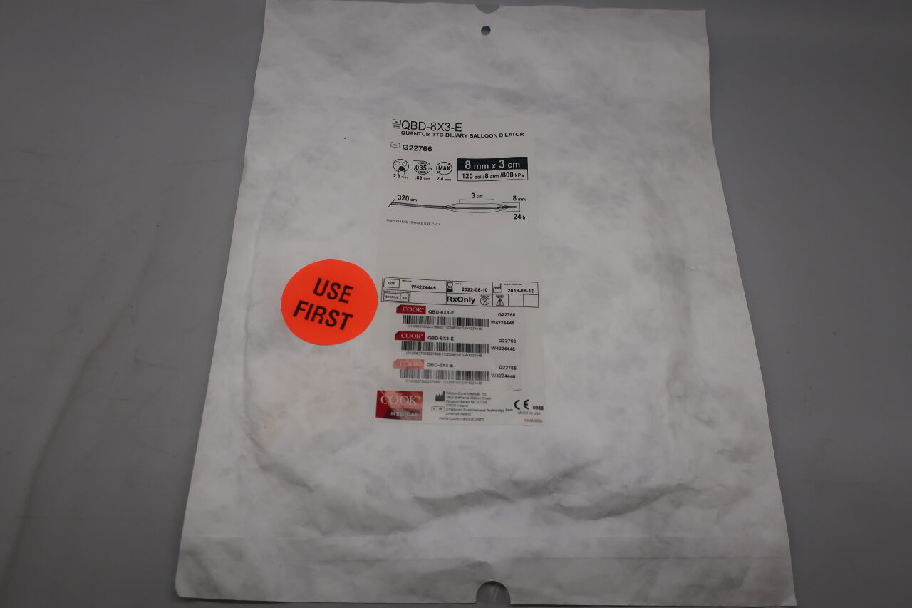 G22766 - COOK - Quantum TTC Biliary Balloon Dilator, 6.8 to 4.5 Fr Catheter Size, (EA) - ( Expiry Date: 2022-06-10 )