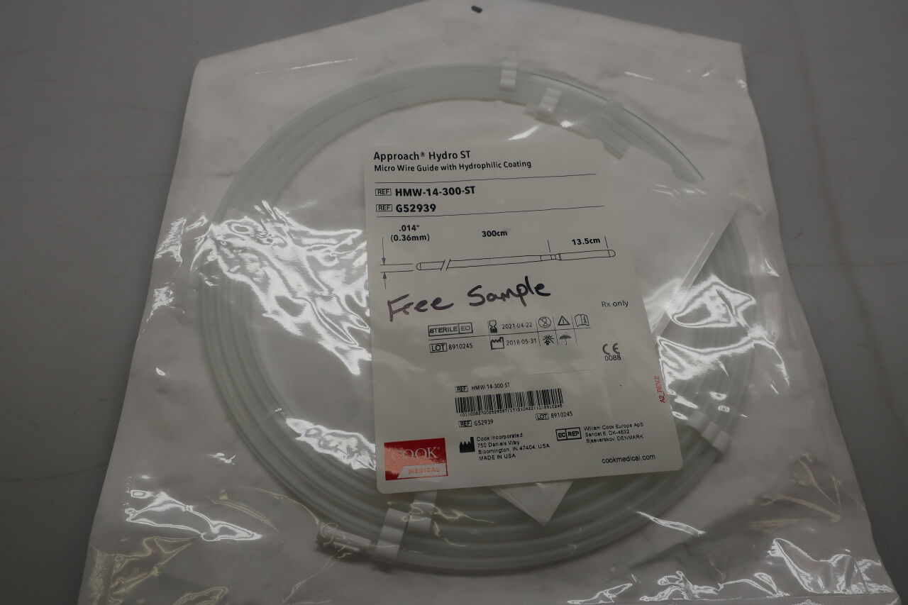 G52939 - COOK - Approach Hydro ST Microwire Guide, 0.014 in. dia. x 300 cm Length, () - ( Expiry Date: 2021-04-22 )