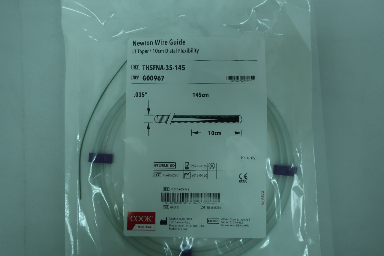 G00967 - COOK - fixed-core wire guide, straight: 0.018" x 80cm, (EA) - ( Expiry Date: 2021-04-20 )