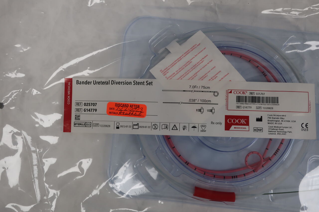 G14779 - COOK - bander ureteral diversion stent, sof-flex, right 7f x 75cm, (EA) - ( Expiry Date: 2023-07-22 )