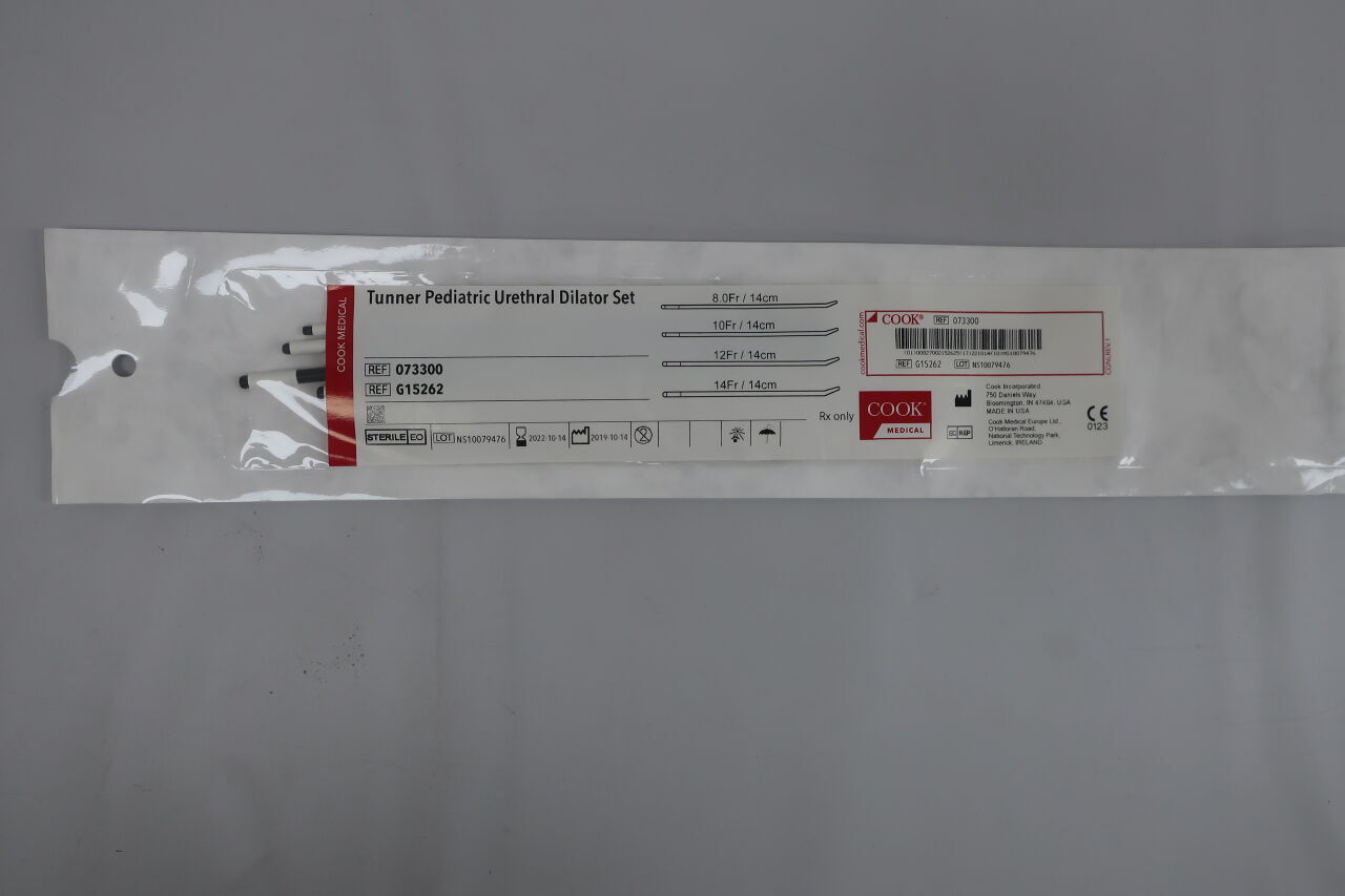 G15262 - COOK - Tunner Pediatric Urethral Dilator Set, (EA) - ( Expiry Date: 2022-10-14 )