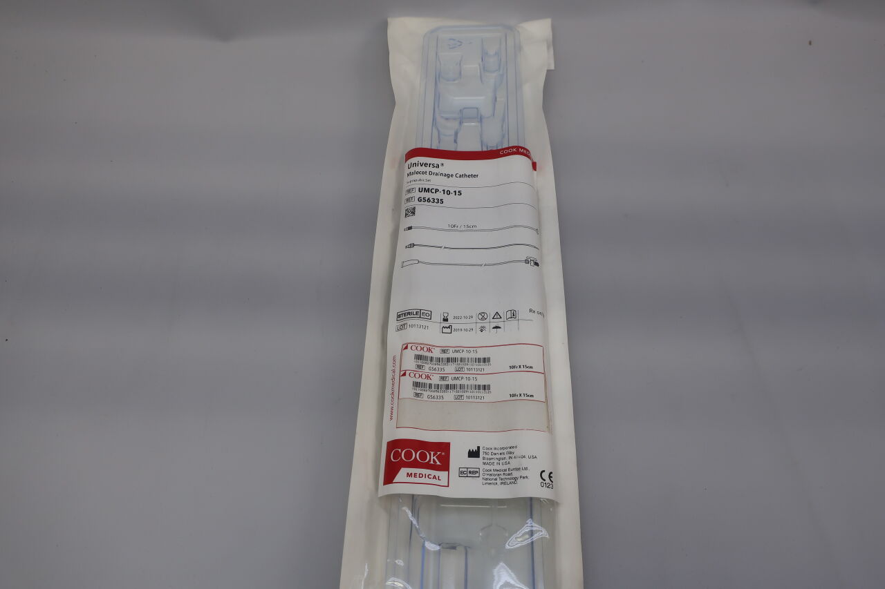 G56335 - COOK - universa malecot drainage catheter suprapubic set 10f x 15cm, (EA) - ( Expiry Date: 2022-10-29 )