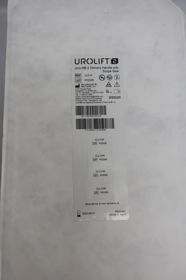UL2-H - NEOTRACT - UroLift 2 Delivery Handle w/Scope Seal, (EA) - ( Expiry Date: 2023-08-01 )