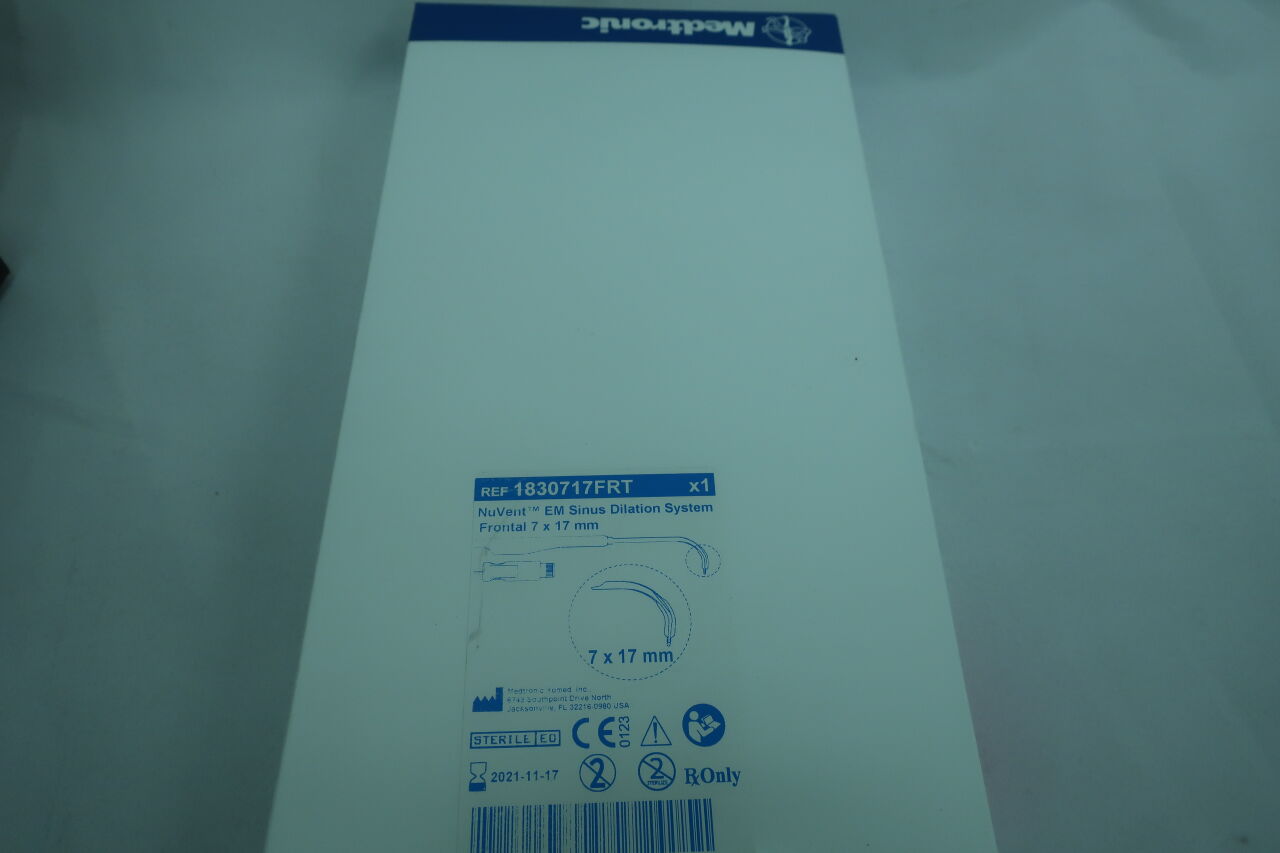 1830717FRT - MEDTRONIC - NuVent EM Sinus Dilation System Frontal 7mm x 17mm, (BX/1) - ( Expiry Date: 2023-11-04 )