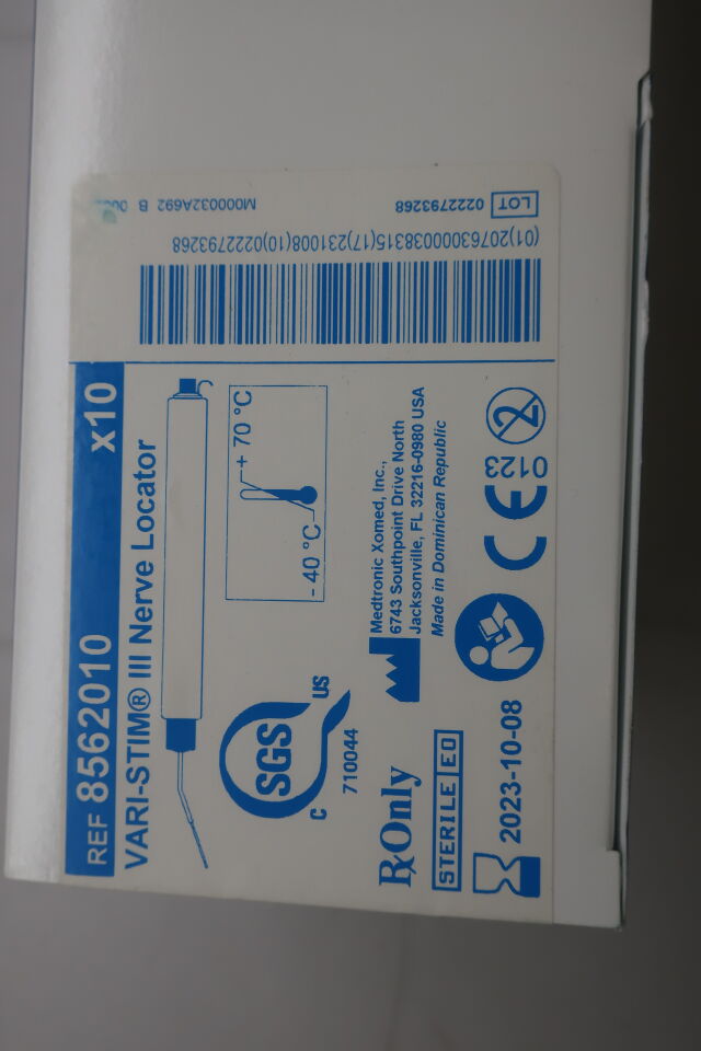 8562010 - MEDTRONIC - Vari-Stim III Nerve Locator, () - ( Expiry Date: 2023-07-05 )