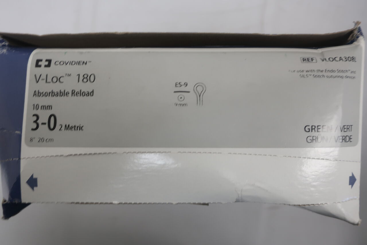 VLOCA308L - COVIDIEN - V-Loc 180 Absorbable Barbed Monofilament Wound Closure Device, 8 in. Length, Size 3-0, (BX/6) - ( Expiry Date: 2022-06-30 )